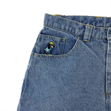 9090 × centimeter Wide Denim Pants