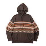 ethnic knit hoodie
