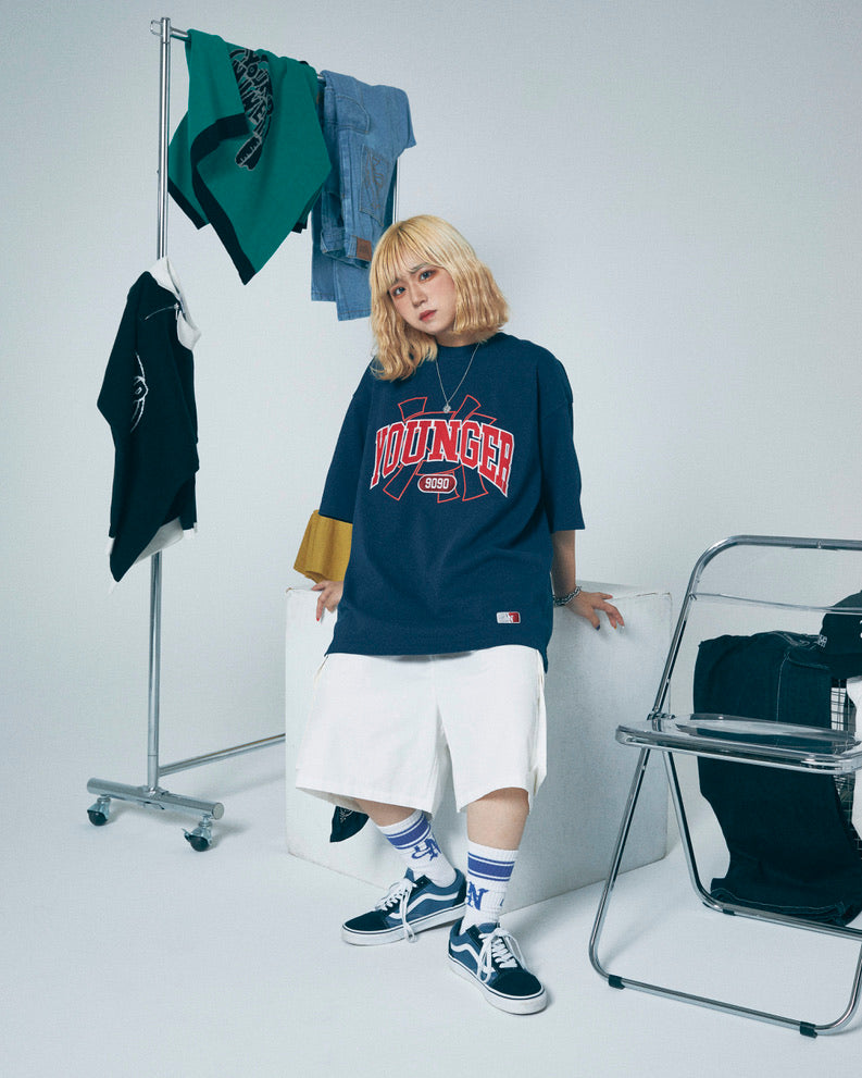 9090×younger song College Tee