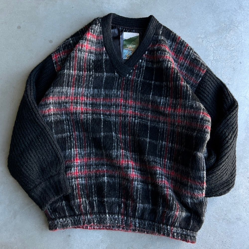 Shaggy knit Docking Check Outer – YZ