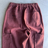 Vintage processing wide work pants