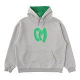CM satin logo hoodie