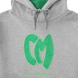 CM satin logo hoodie