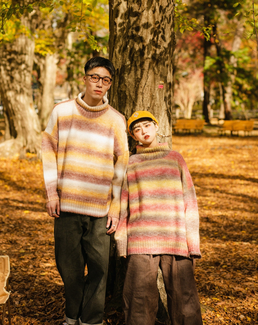 gradation turtleneck knit – YZ