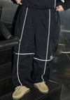 student apathy nylon seam pants