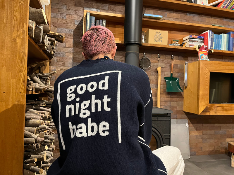 MSB×goodnight5tore "goodnightbabe" jacquard knit