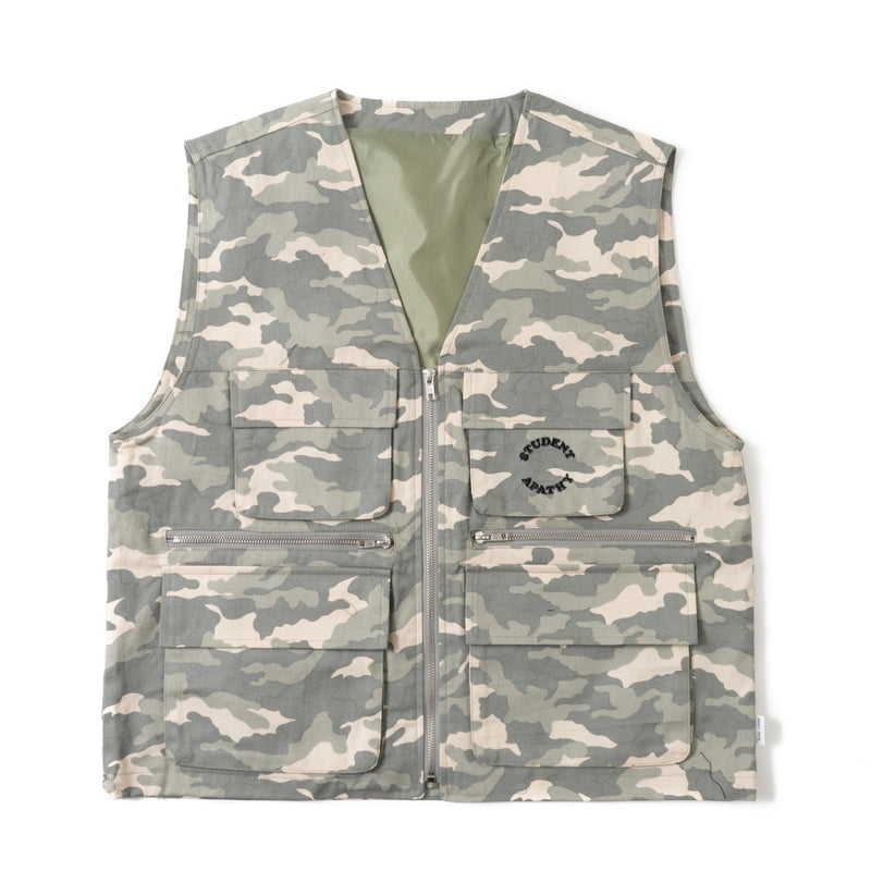 student apathy camouflage vest