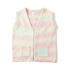 학생 냉담한 그라데이션 니트 조끼