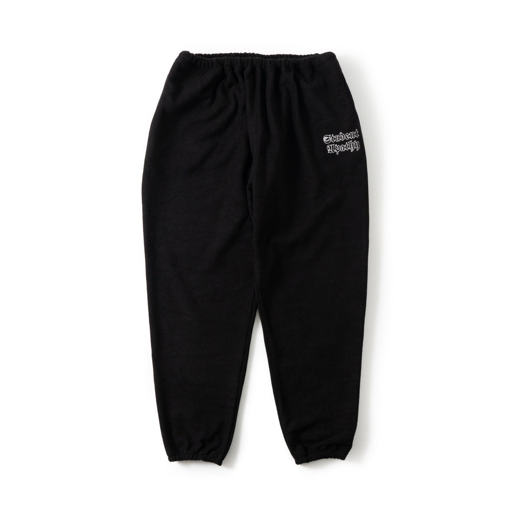 Student apathy スウェットパンツ フリースパンツ student apathy logo fleece pants – YZ