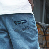 9090 × centimeter Wide Denim Pants