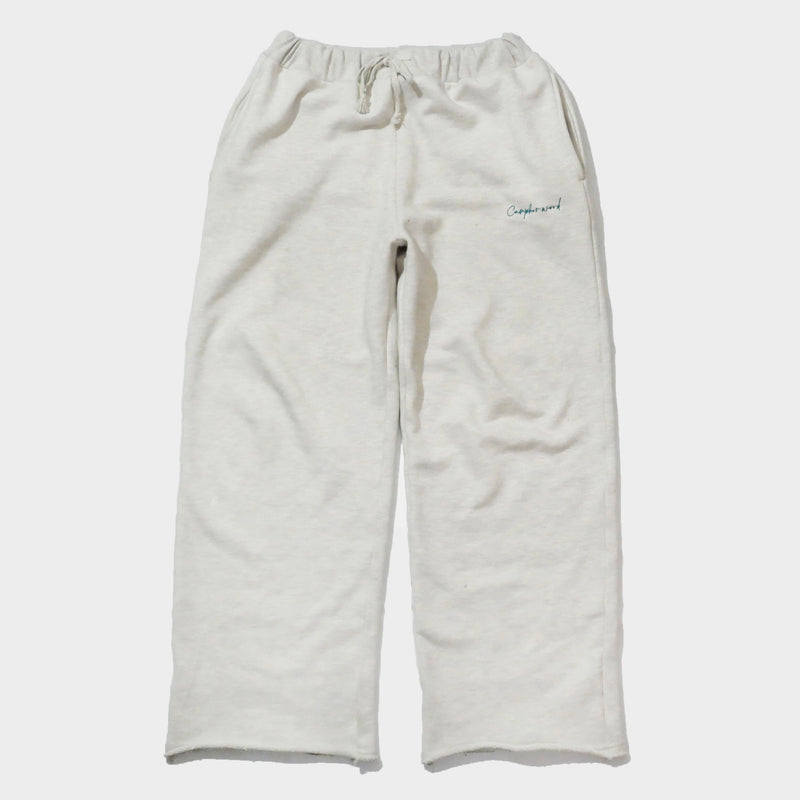 Wide Strait Cut Off Sweat Pants