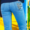 MSB EMBROIDERY DENIM PT