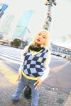 NG Checkered Knit Vest