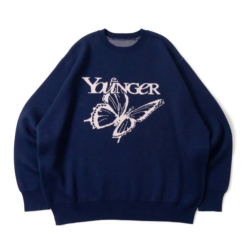younger song butterfly logo setup グレー Butterfly logo sweat set up – YZ