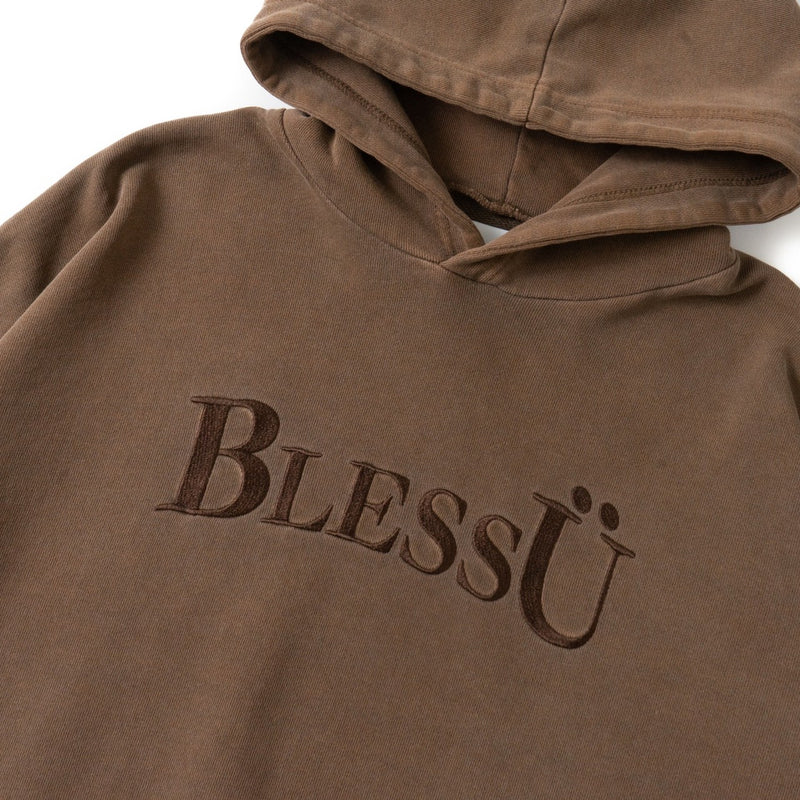 今は完売しておりますBLESS Ü pigment logo hoodie