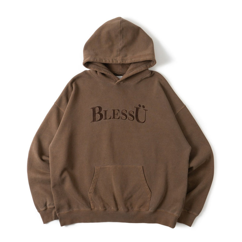 bless u pigment zip hoodie ブラック パーカー | shop.spackdubai.com