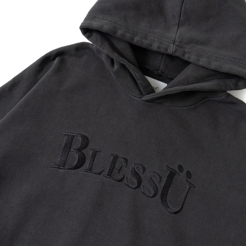 完売商品】 BLESS Ü パーカー 黒 logo hoodieすいませんタグ表記はLですかね