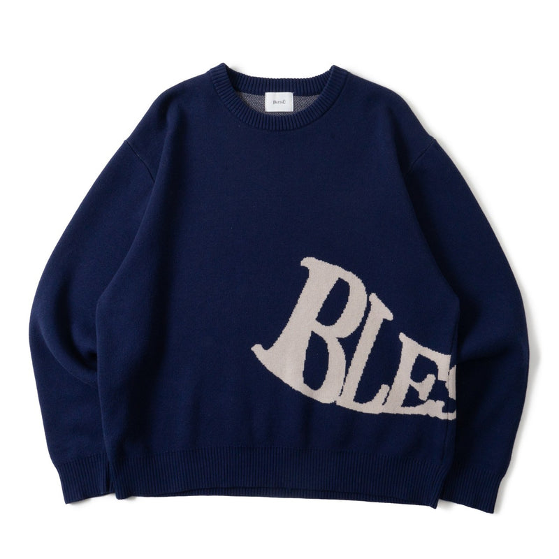 BLESS Ü Wave logo knit - ニット/セーター