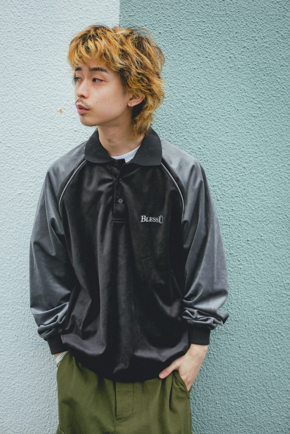 Velor long polo shirts – YZ