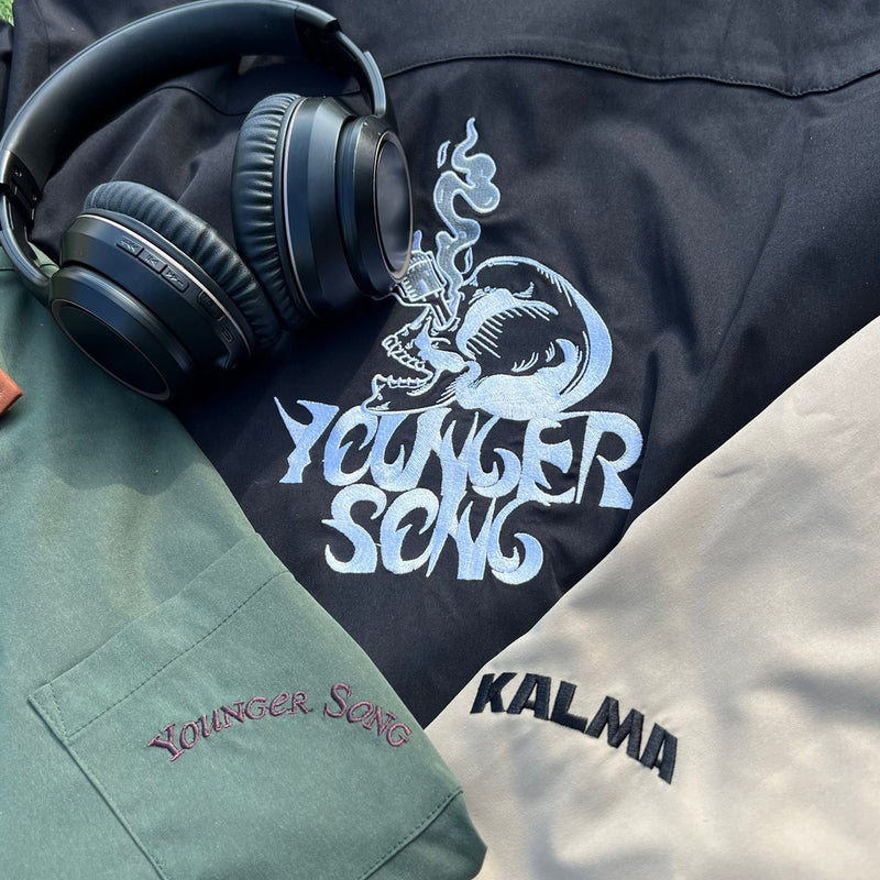 KALMA × younger song skull gun shirt(発送予定：2023年4月下旬)