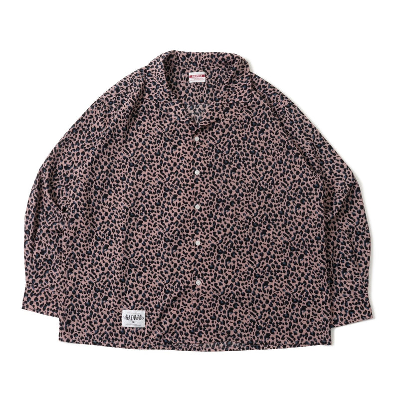 Leopard Open Collar shirt