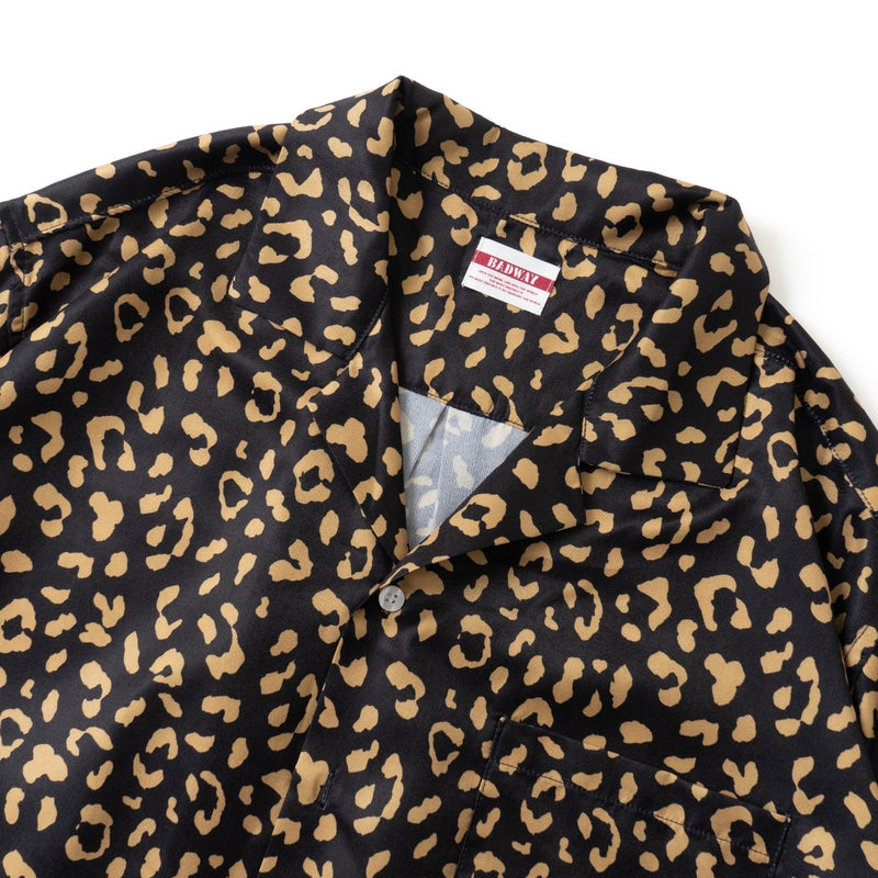 BW Leopard Open Collar Shirt