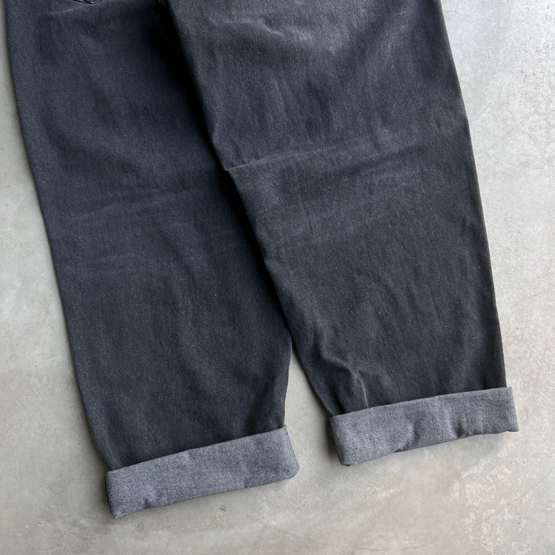 Vintage Processing Wide Work Denim Pants