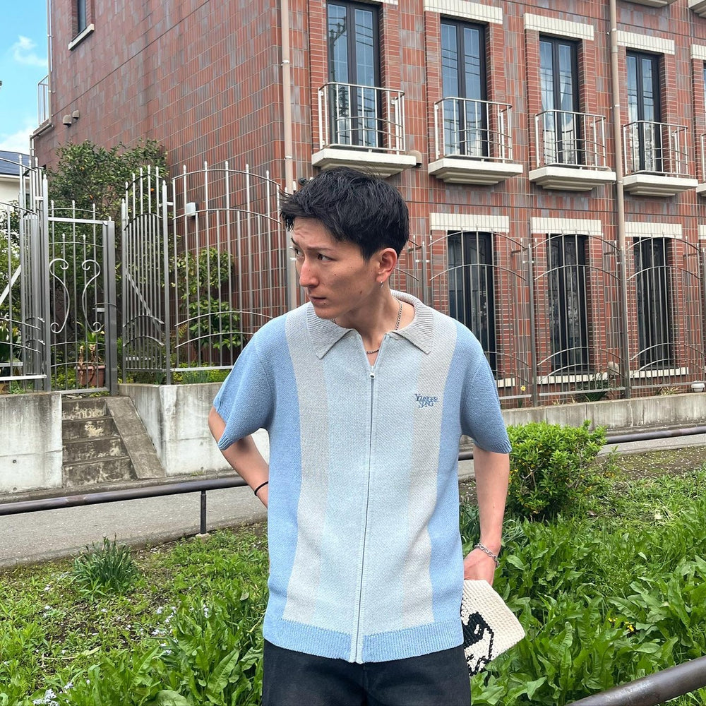 YZ zip knit shirts