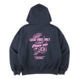 GoodVibesOnly & Peace one flower hoodie