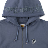 MSB logo embroidery zip hoodie