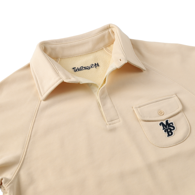 MSB patch logo sweat polo shirt – YZ