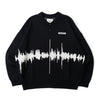 Radio wave knit polo