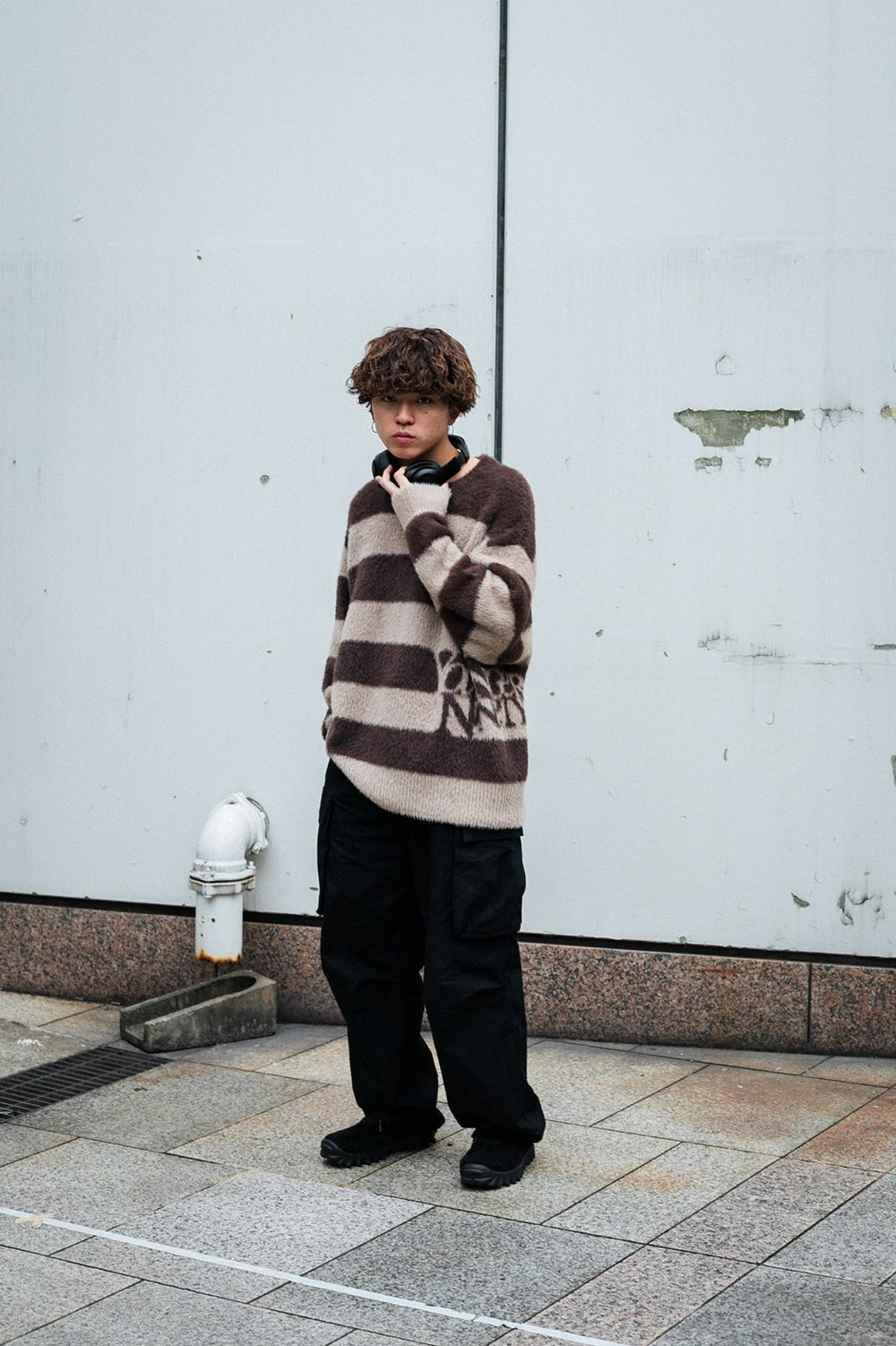 9090×younger song Stripe Crew Neck Knit – YZ