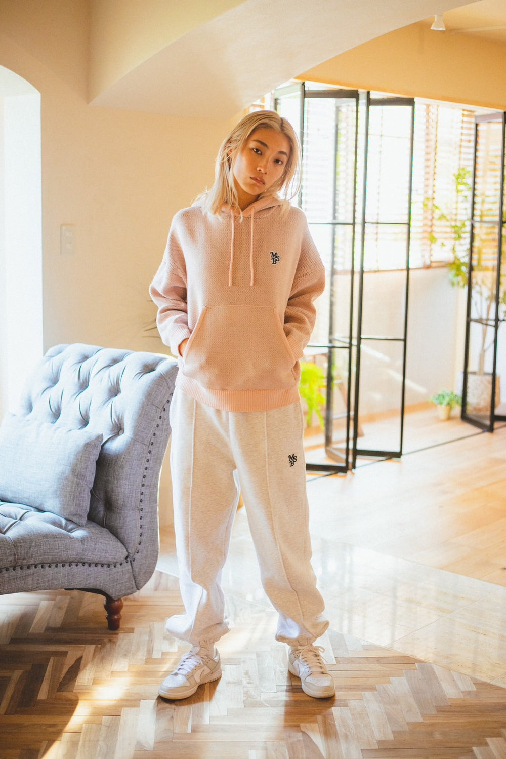 mysugarbabe シュガベビ ニット MSB knit logo hoodie – YZ