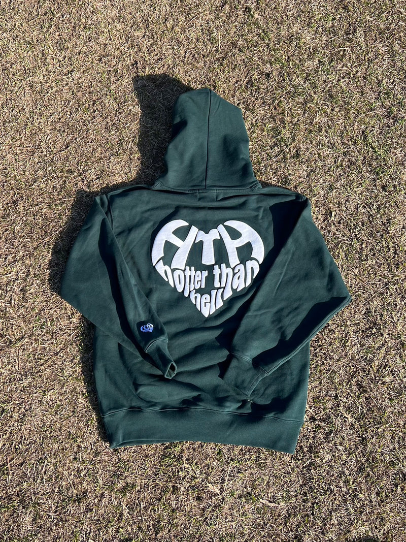 当店在庫してます！ HTH Heart logo hoodie ブラック HTHパーカー 