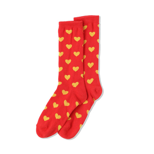 Yellow Heart Socks