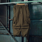 MILITARY DRAWCORD TUCK CARGO PANTS [AZR -BL -0001-01]