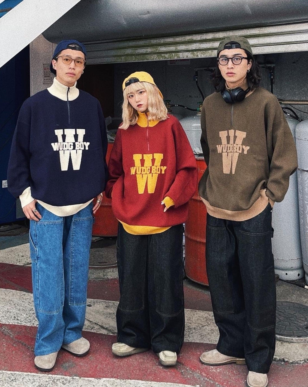 WudgeBoy half zip color knit [AZR-wb-0001-06] – YZ