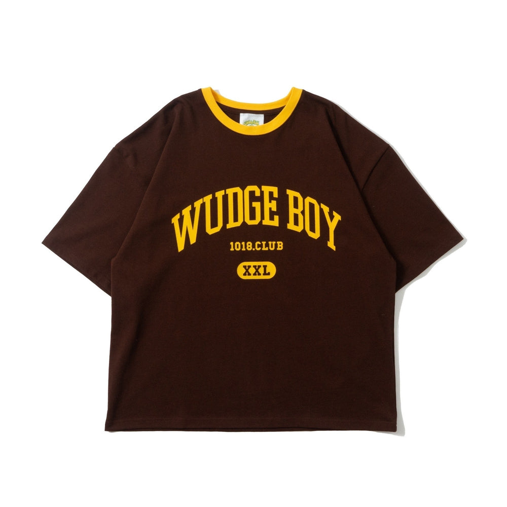 WUDGE BOY college logo linger T-shirt ［AZR-wb-0001-024］ – YZ