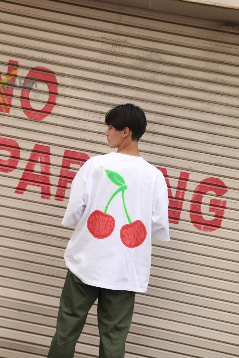 Big cherry logo ss tee ［AZR-yng-0008-07］