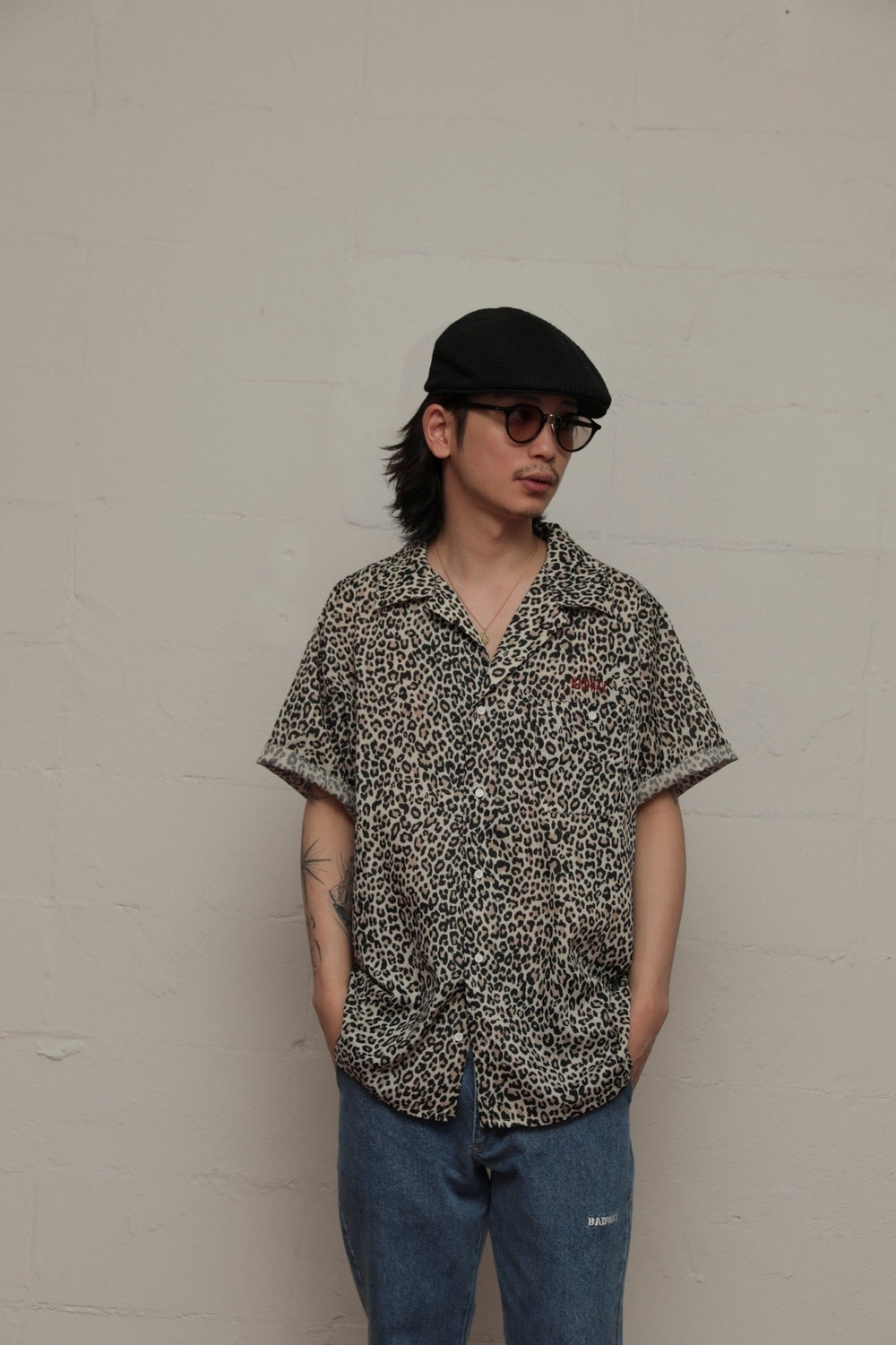 Leopard Print Open Collar Shirt – YZ Leopard Print Open Collar Shirt – YZ