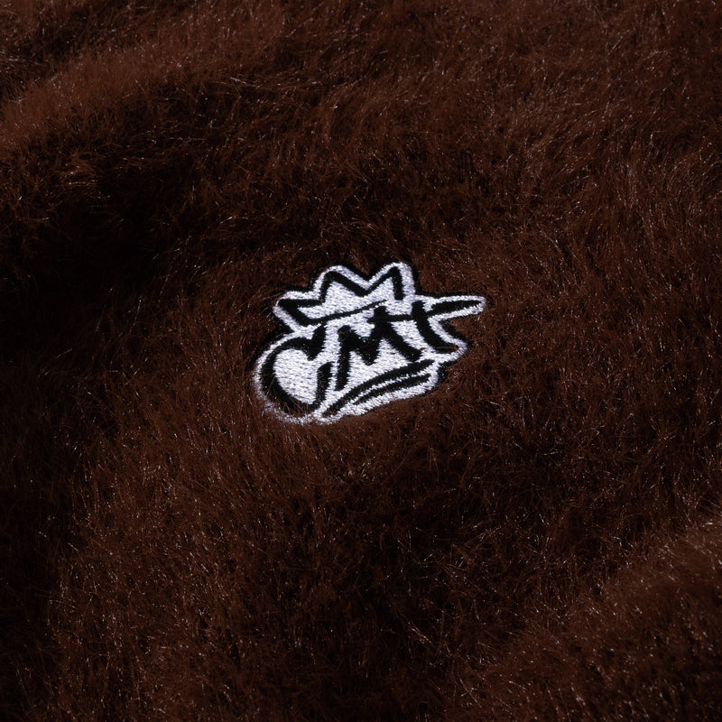 CMT logo Shaggy cardigan – YZ
