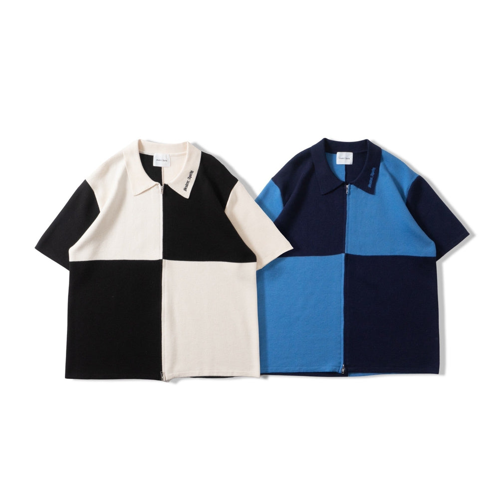 student apathy ZIP UP knit polo【AZR-SA-0001-019】 – YZ
