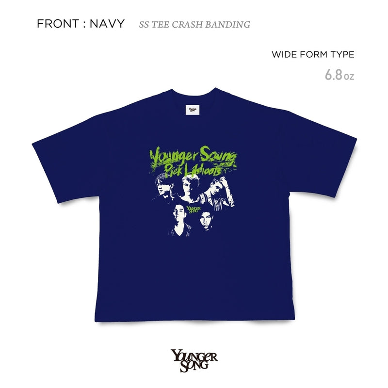 Crash Banding SS TEE NAVY [AZR-YNG-0002-05]