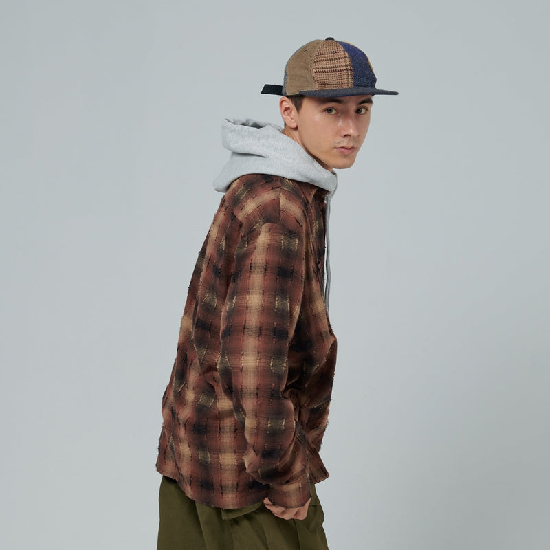 Ringed Ombre CHECK SHIRT [AZR-BL -0001-051]