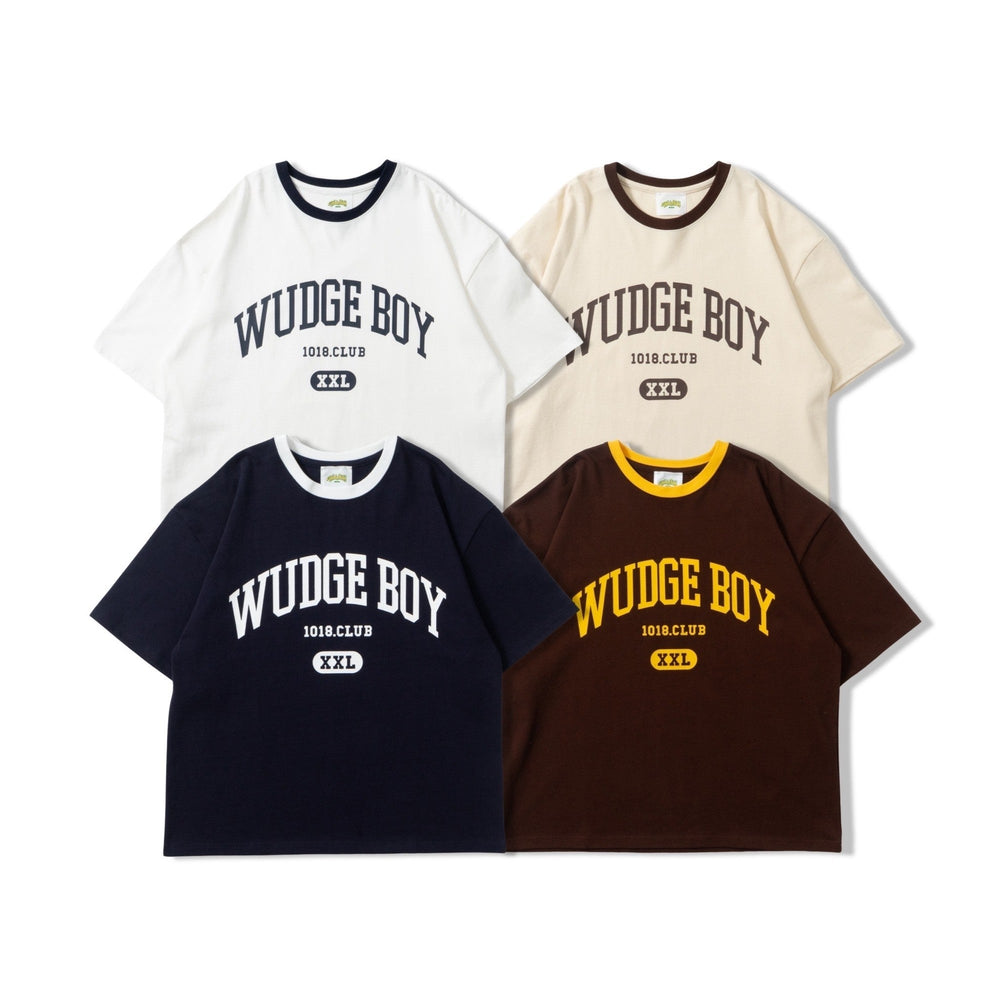 WUDGE BOY college logo linger T-shirt ［AZR-wb-0001-024］ – YZ