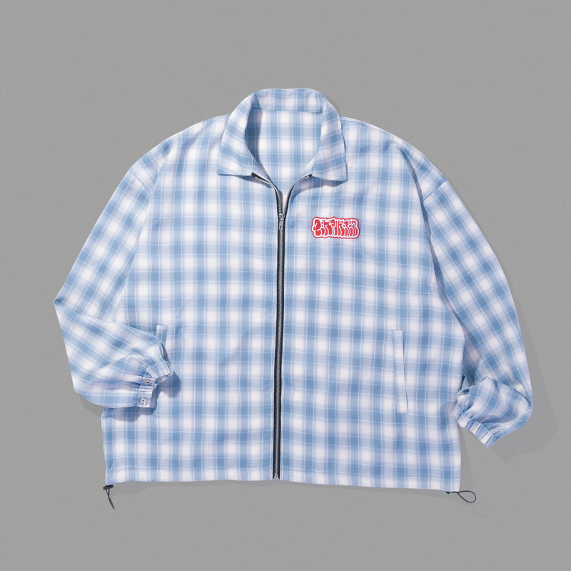 Centimeter fullzip checked shirt