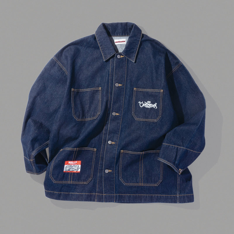 Hit-up denim coverall jacket