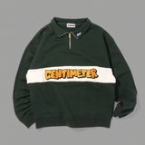 Centimeter bomber halfzip sweat