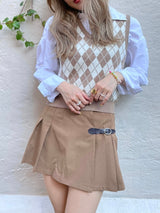 msb girls pleats skirt